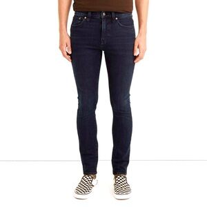 Madewell Mens Jeans Size 32X30 Dark Blue Waites Skinny Authentic Flex Denim New